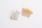 leaves brass hair comb HP170629