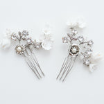 floral bridal hair combs set - style 22006