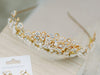 crystal and pearls whimsical crown - 23001