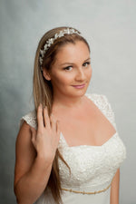 Sample sale - beaded vine headpiece and sash HPB170604 Colette