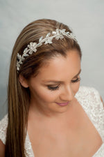 Sample sale - beaded vine headpiece and sash HPB170604 Colette