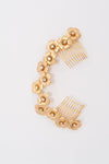 Sample sale - gold plated brass flowers cluster comb HP170617 Malia