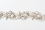 sample sale - beaded wedding sash - long Laurette - 150024