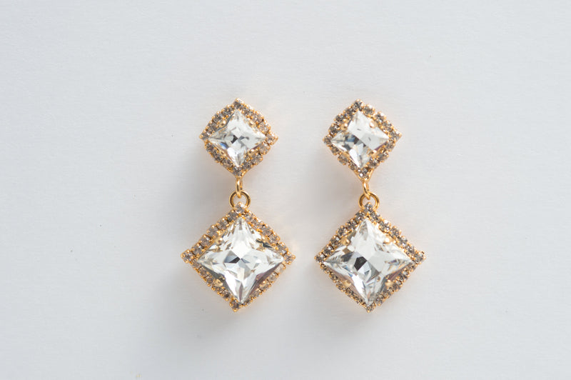 Sample sale - crystal earrings- style 20040