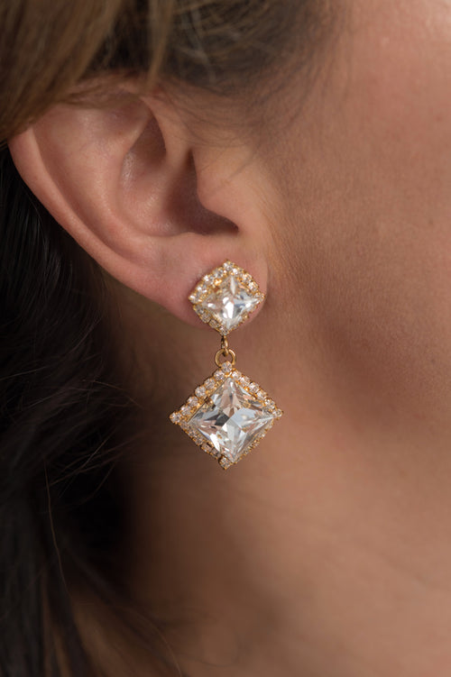 Sample sale - crystal earrings- style 20040