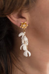 sample sale floral statement earrings - style 20047