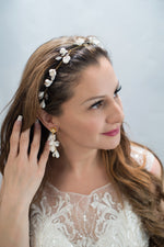 sample sale floral statement earrings - style 20047