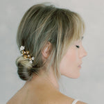 sample sale floral bridal hair combs set - style 22006