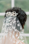 bridal hair comb  Ambre - 25001