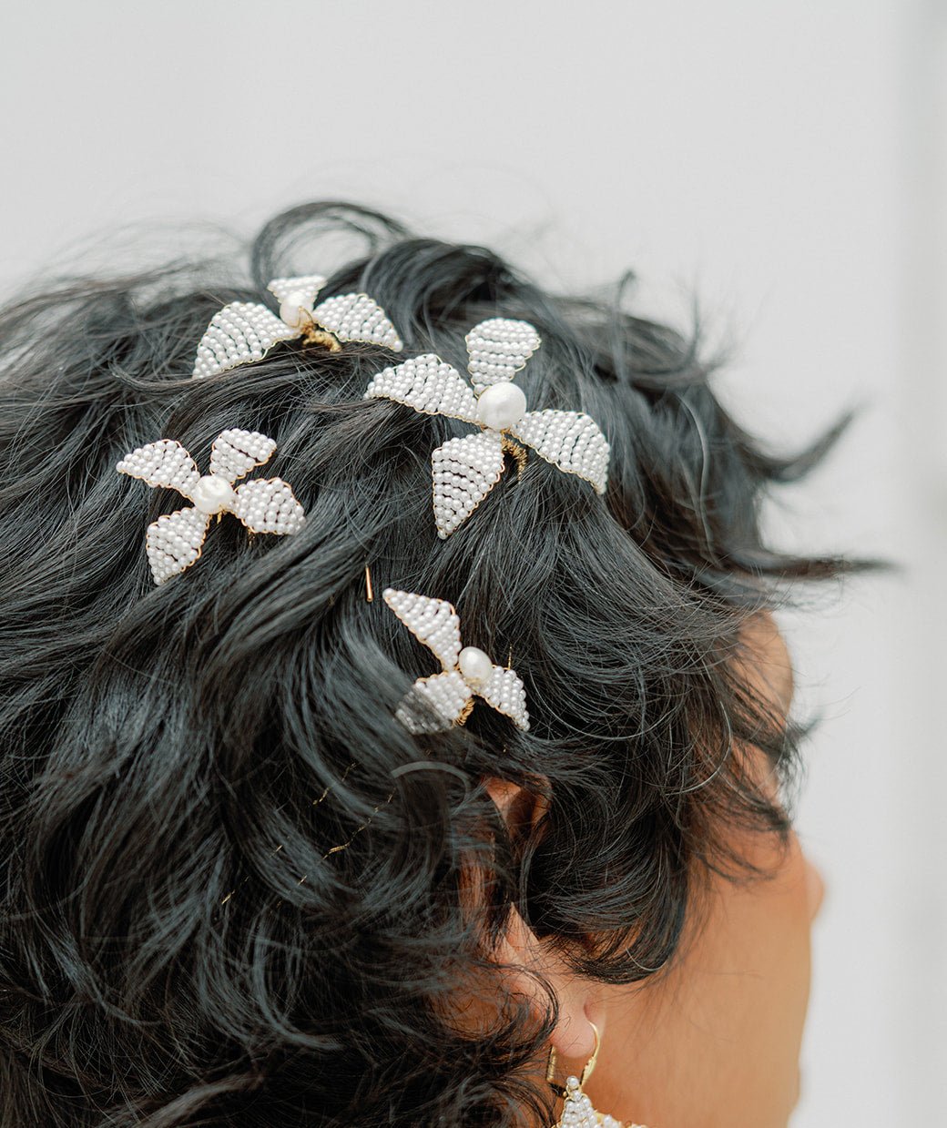 bridal hair pin set of 4 AGATHE- 25003