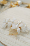 bridal hair comb  Ambre - 25001