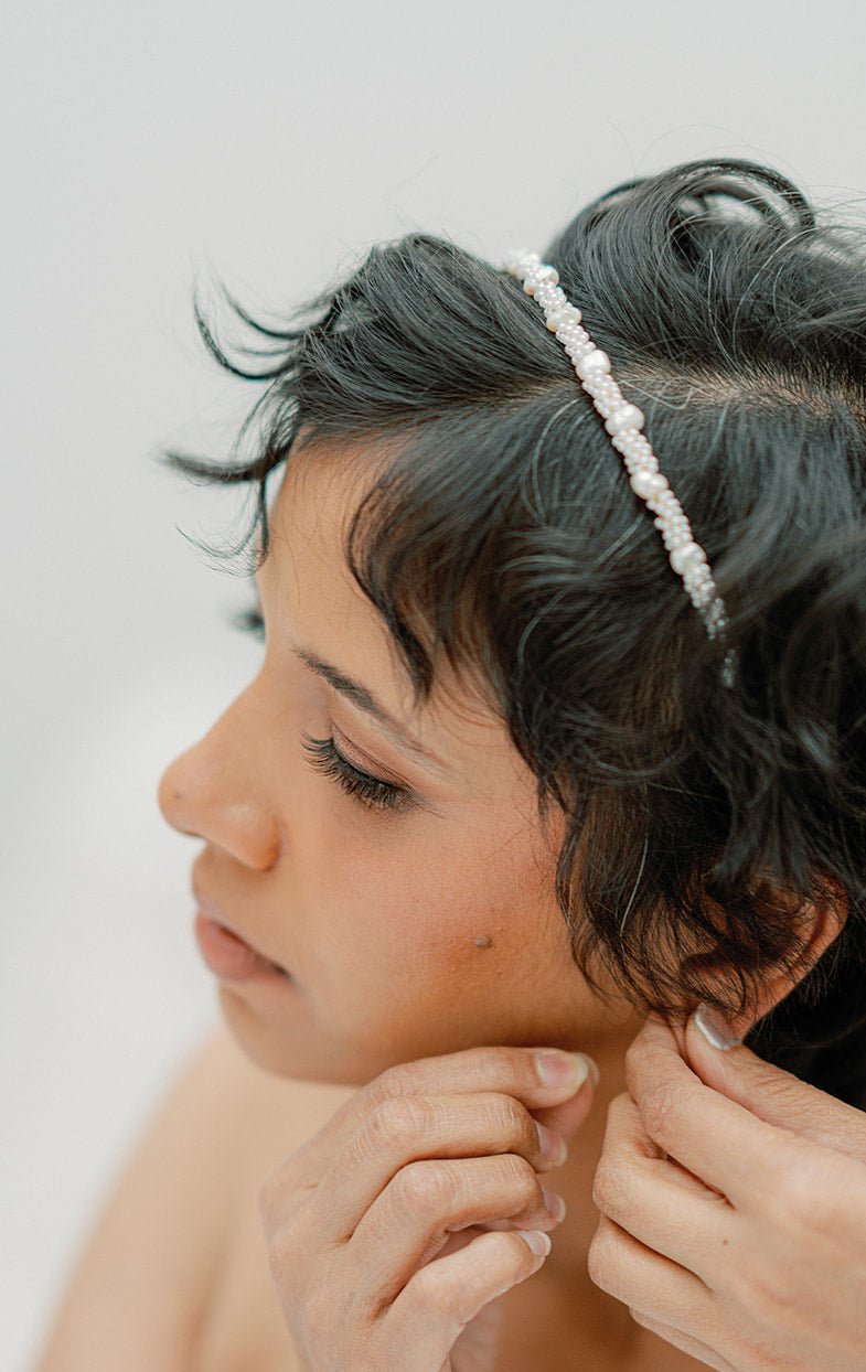 Pearls headband AVA- 25024