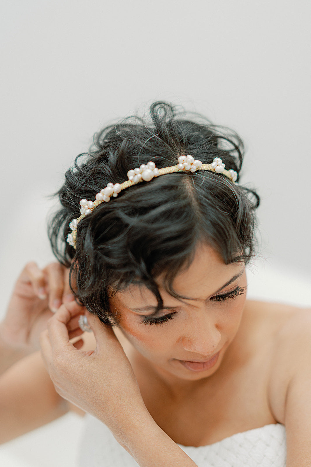 Pearls cluster headband BRIX- 24023