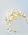 clay flowers hair comb Moda - 24007