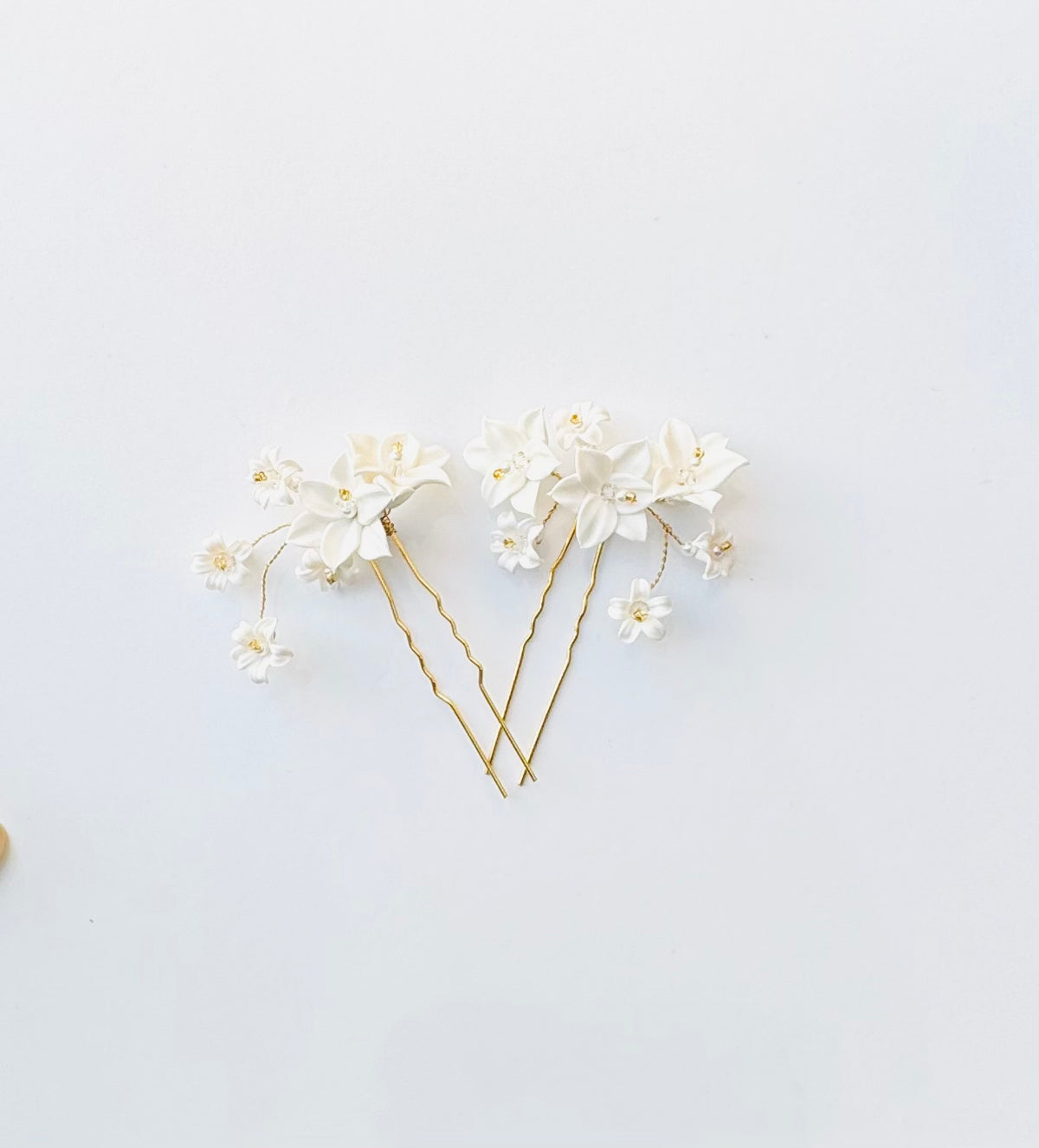 flowers hair pin set of 2 - BENEDICTE- 24008