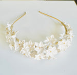 clay flowers headband Mara - 24006