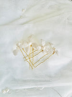 bridal hair pin set of 5 Agathe - 25003