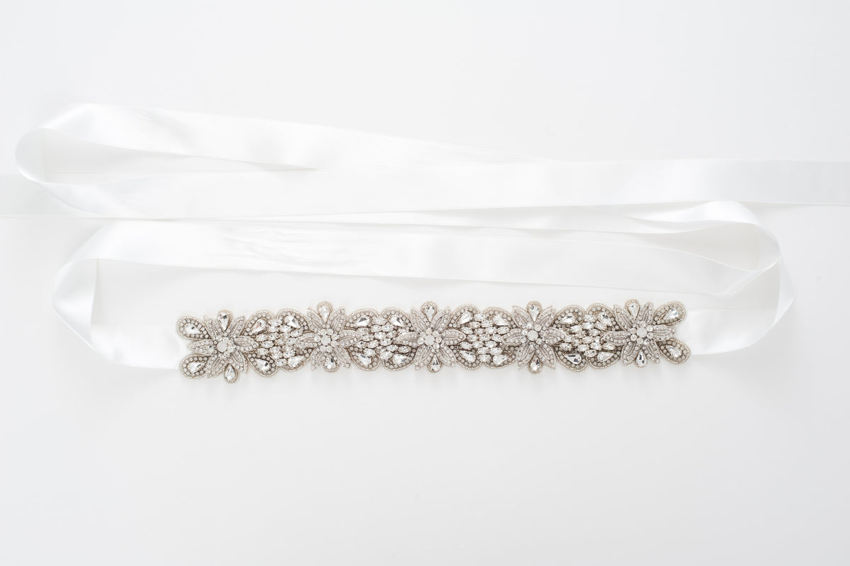 Starla beaded wedding sash SB170653