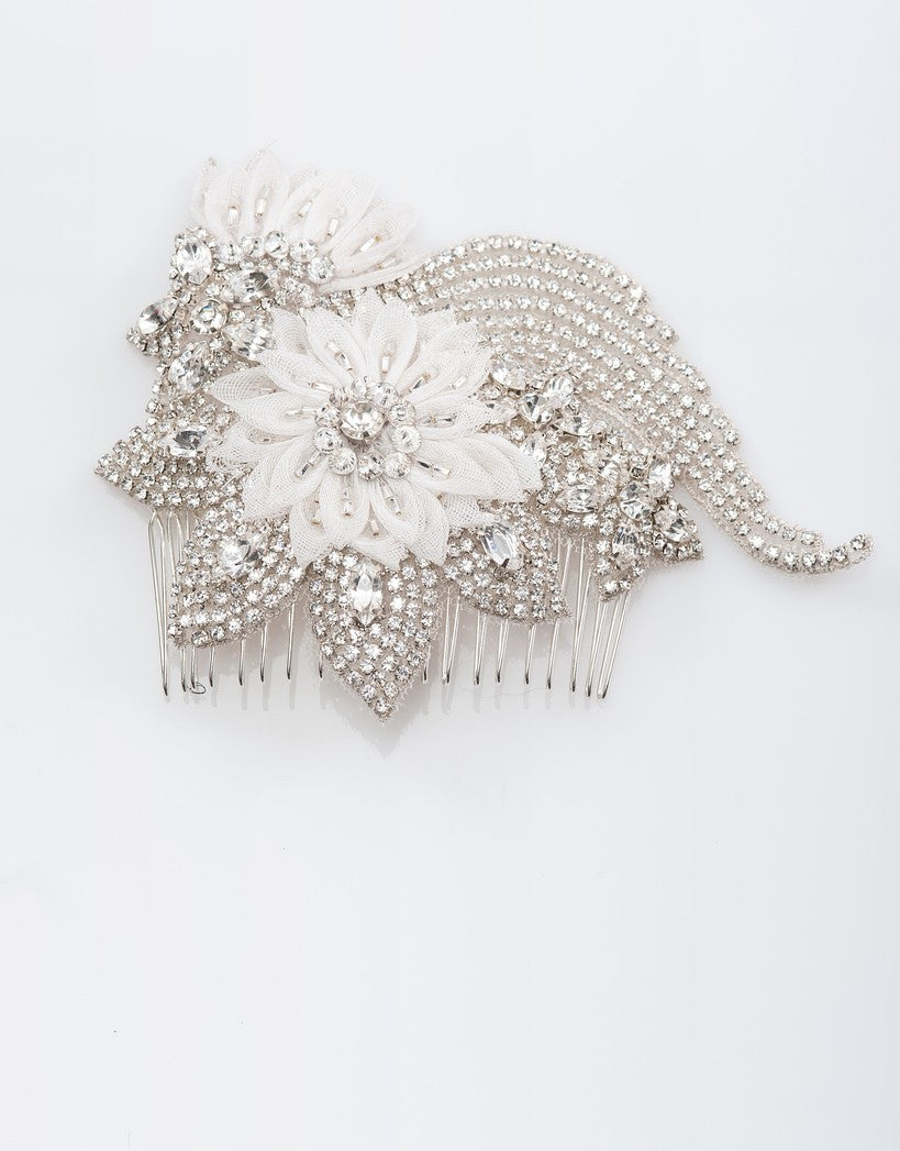 bridal hair comb - INDI