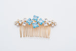 princess Square chrystal hair comb Style 20001