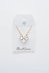 white opal crystal necklace - style  20032