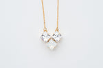 white opal crystal necklace - style  20032