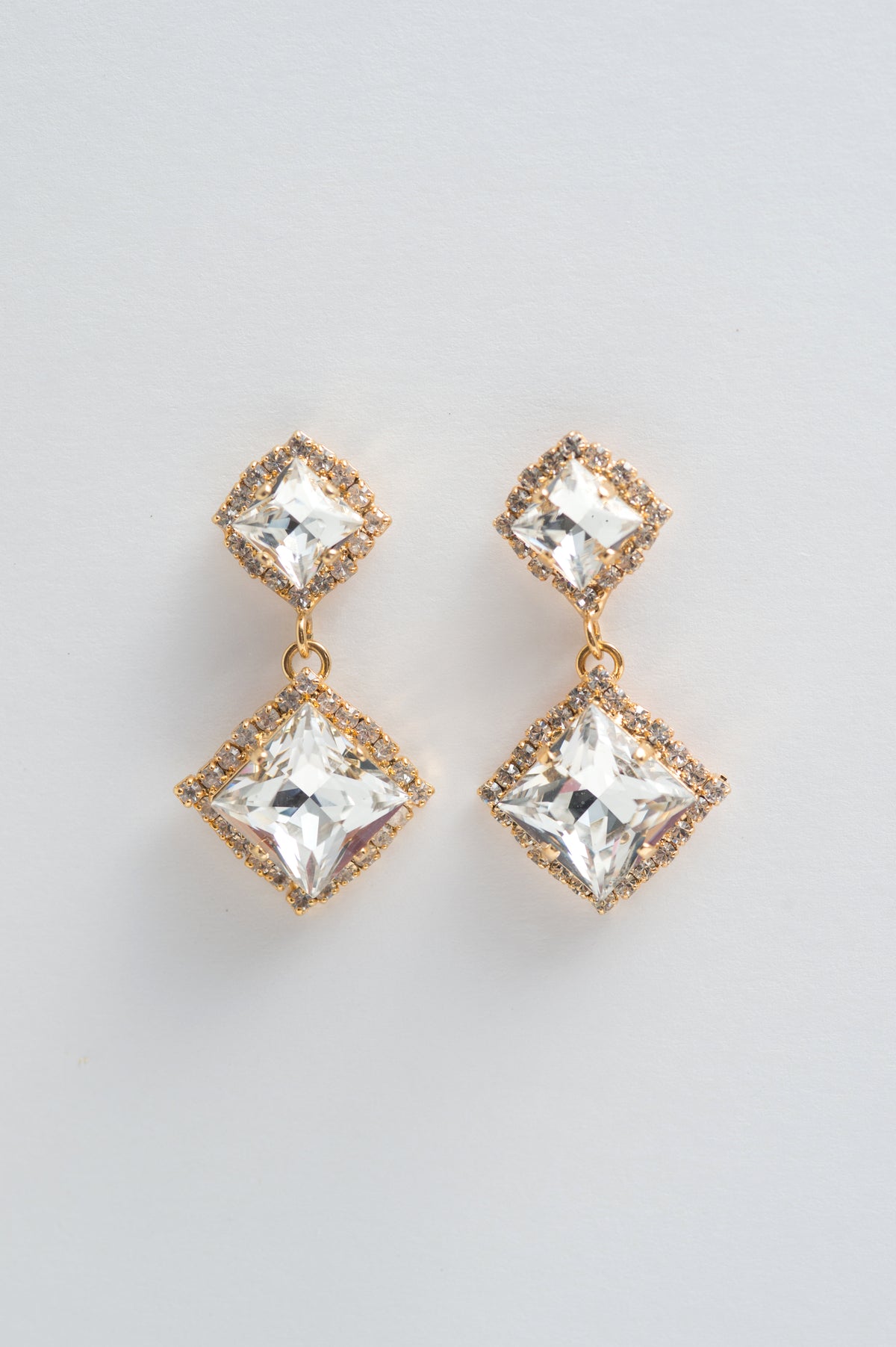 encrusted crystal earrings- style 20040