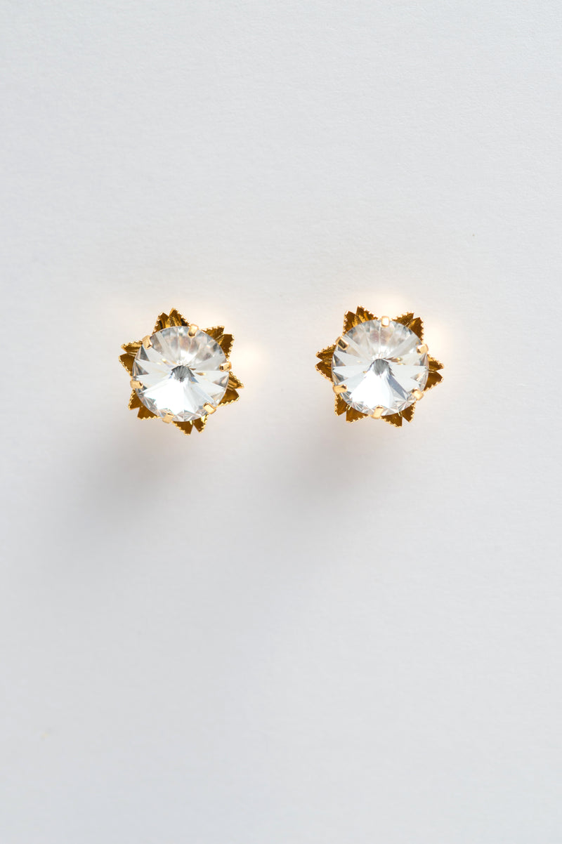 swarovski rivioli stone studs earring - style 20036