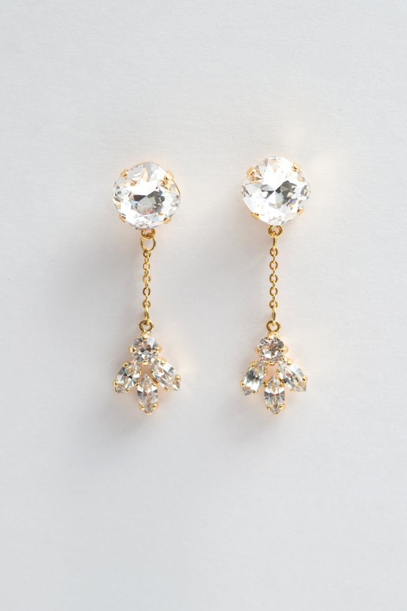 dangling crystal earrings - style 20037