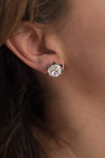 swarovski rivioli stone studs earring - style 20036