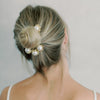 bridal pearls hair combs set - style 22027