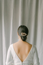 wedding hair comb with hand wired pearls,BISE style 21003