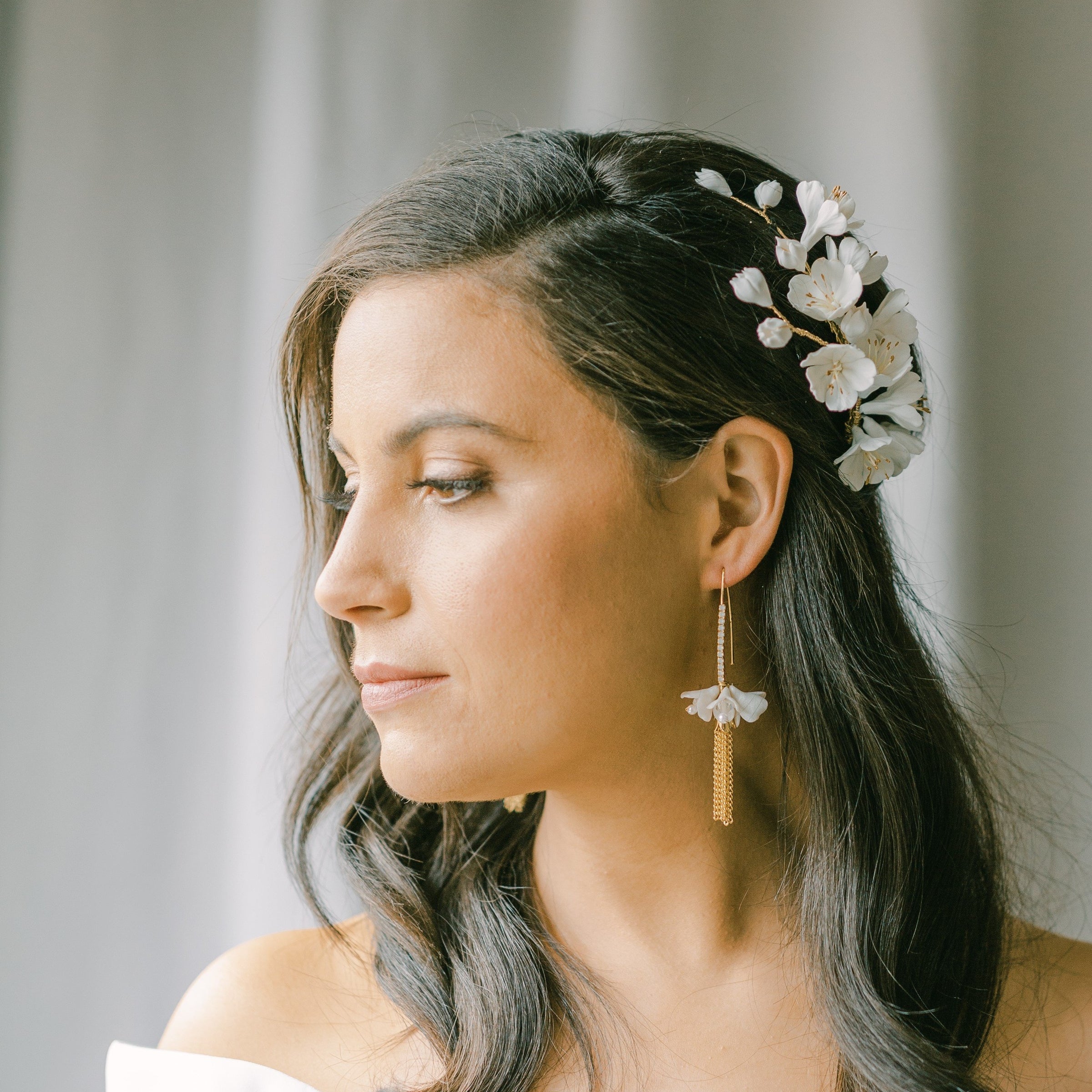 Opalite Pearl Oval Earrings – Yifat Bareket Jewelry Designs