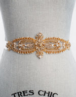 Versailles Gold wedding sash SB160118