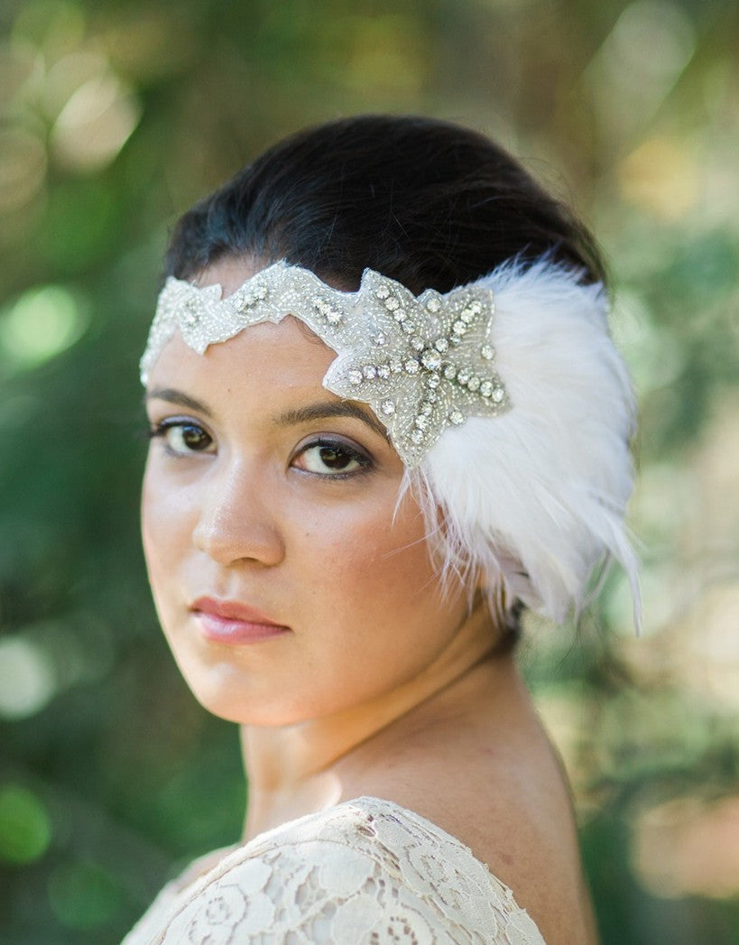 SKYLAR bridal flapper headband - 150083