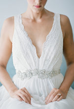Wedding sash, bridal sash, luxury bridal sash, blossom beaded embroidered wedding sash SB160119