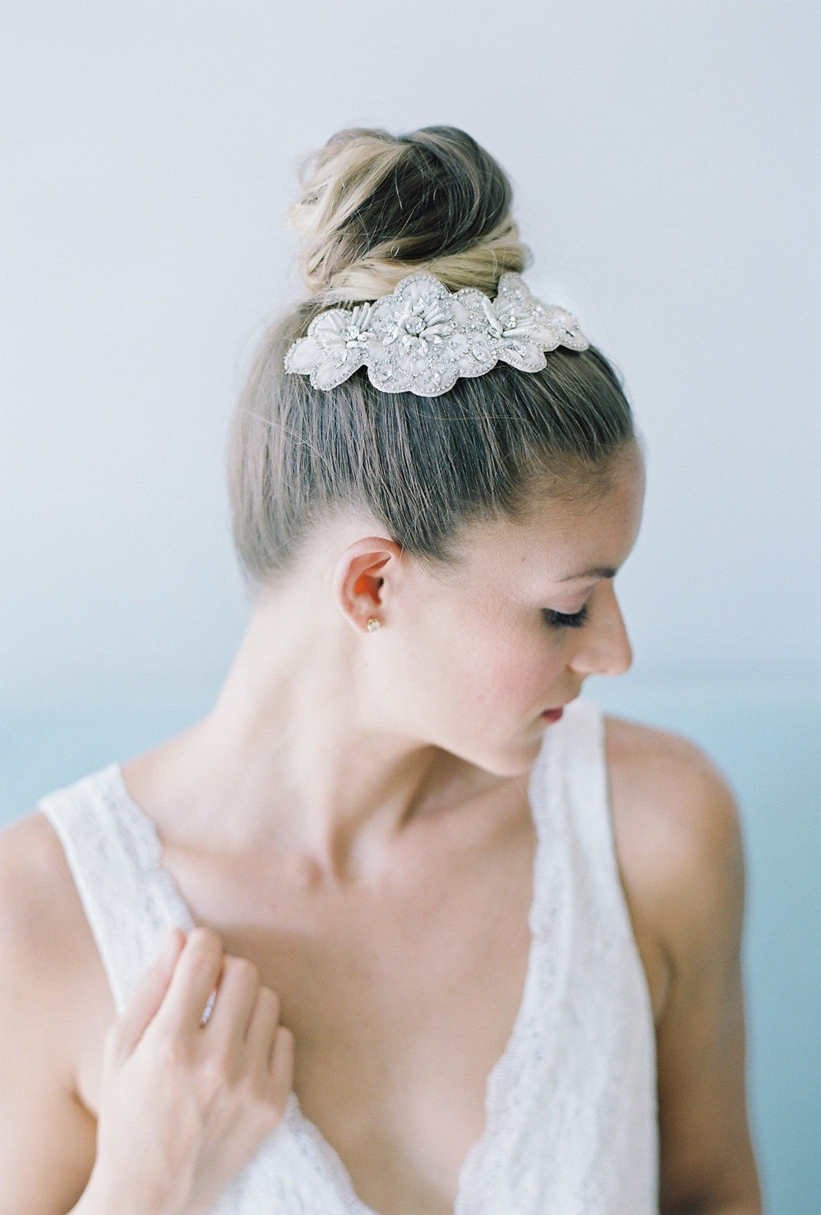 blossom bridal comb - HP16002