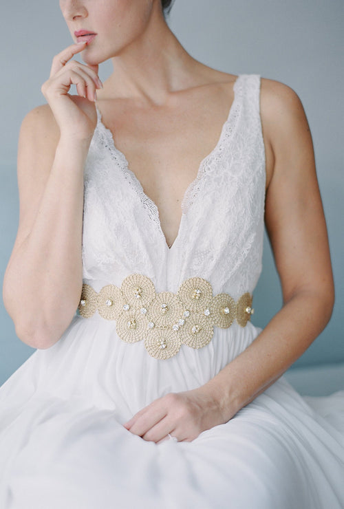 lace wedding belt  SB160132