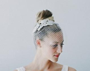 beaded birdcage veil COLMAR - VE16004