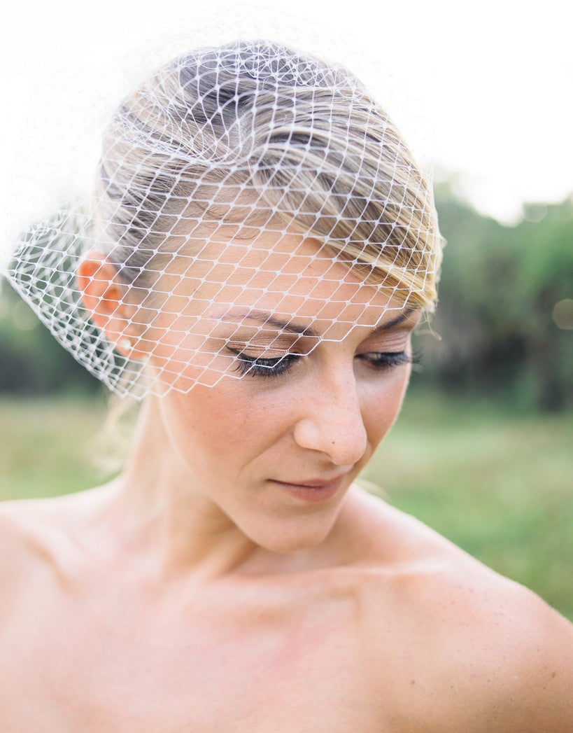 Simple birdcage veil