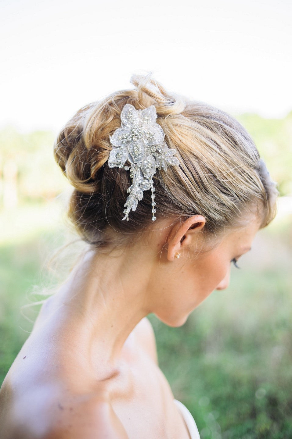 wedding hair comb - CALEY