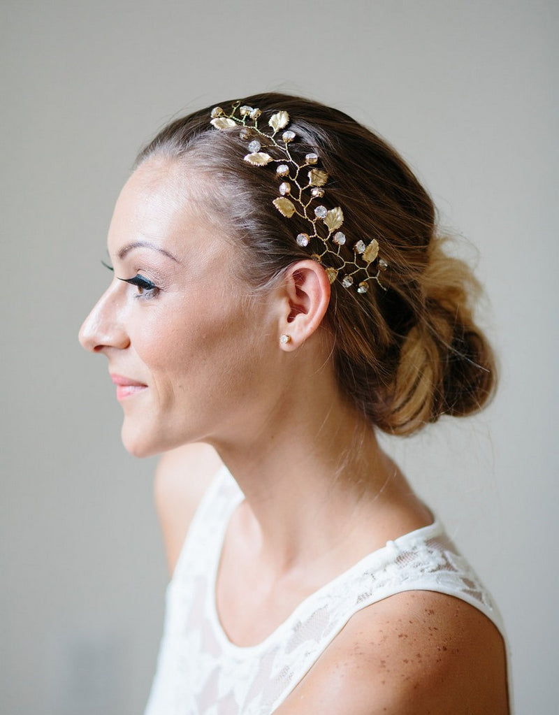 Bridal wired branch headpiece - Athena - 150201