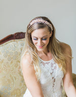 Freshwater pearls bridal headband - Elora - 150204