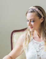 Freshwater pearls bridal headband - Elora - 150204